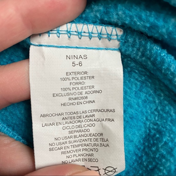 Free Country Teal Fleece Hooded Zip Up Jacket - Picture 13 of 13